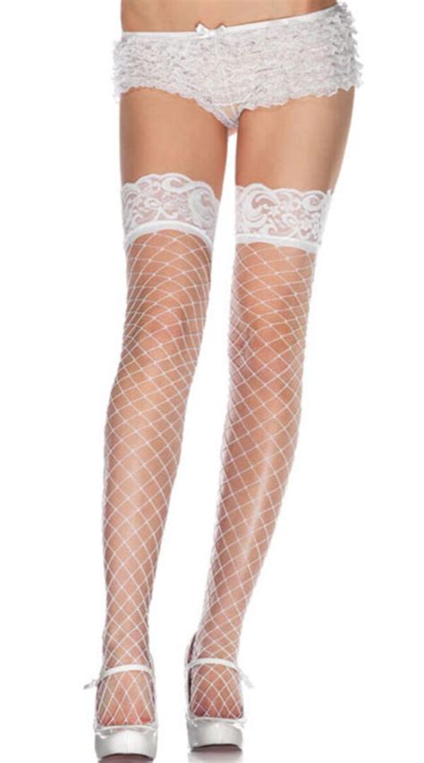 Fishnet Stockings Tights Socks Hold Ups Bedtime Flirt