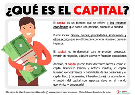 Qu Es El Capital Definici N De Capital