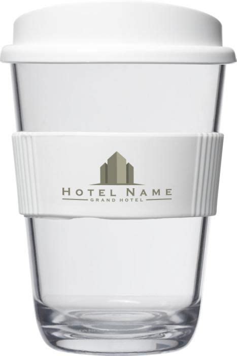 Glass Travel Cup Printed Logo Hederman Hassle Free Print And Design