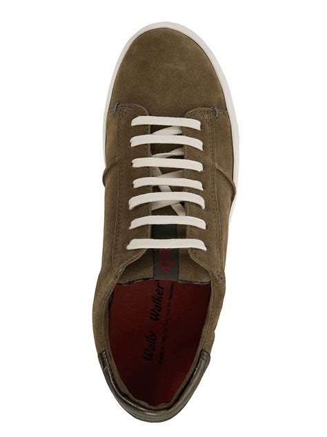 Brown Leather Sneaker Shoes Wally Walker