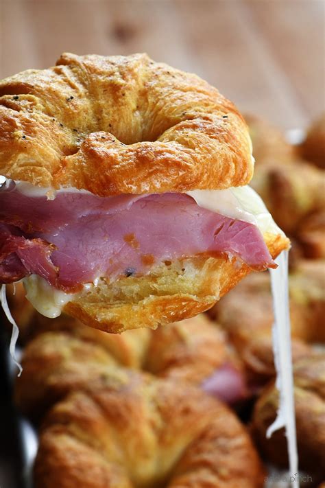 Ham And Cheese Croissants Recipe Add A Pinch