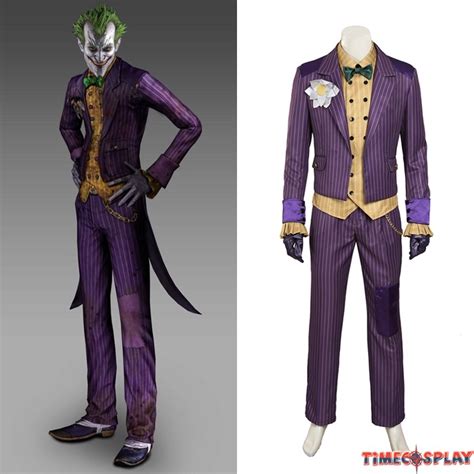Arkham Asylum Joker Cosplay Costume Suit
