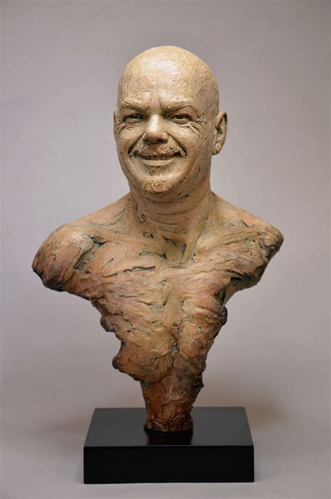 Commission Male Bust Neil Welch Bronze Sculptor Studio