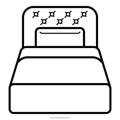 Bed Coloring Page Ultra Coloring Pages