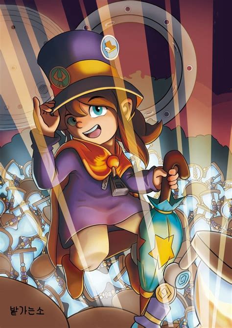 A Hat In Time Hat Kid 모자걸 Fan Art Game A Hat In Time Girl With
