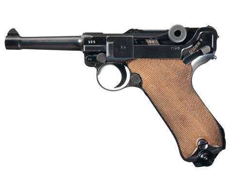 World War Ii Mauser Byf Code 42 Dated P08 Luger Semi Automatic