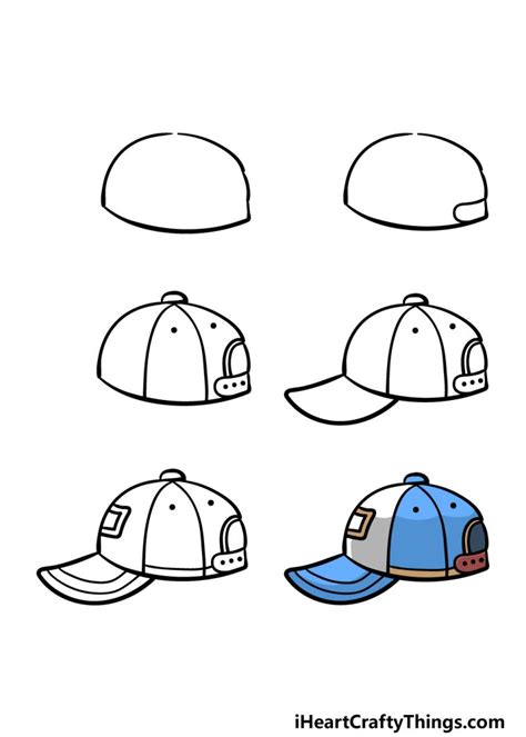 Cap Drawing How To Draw A Cap Step By Step
