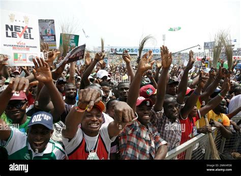 Supporters Of Nigeria S Incumbent President Muhammadu Buhari Of The All