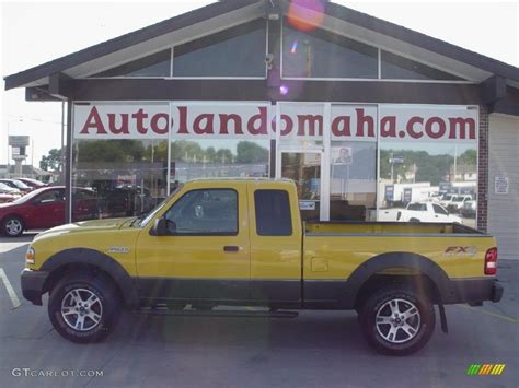 2006 Screaming Yellow Ford Ranger Fx4 Supercab 4x4 32025412 Photo 6