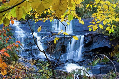 Autumn Waterfall Photograph By Mircea Costina Photography