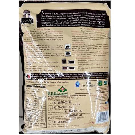 Page 1 of 1 start overpage 1 of 1. Buy India Gate Basmati Rice Classic 5kg Online - Lulu ...