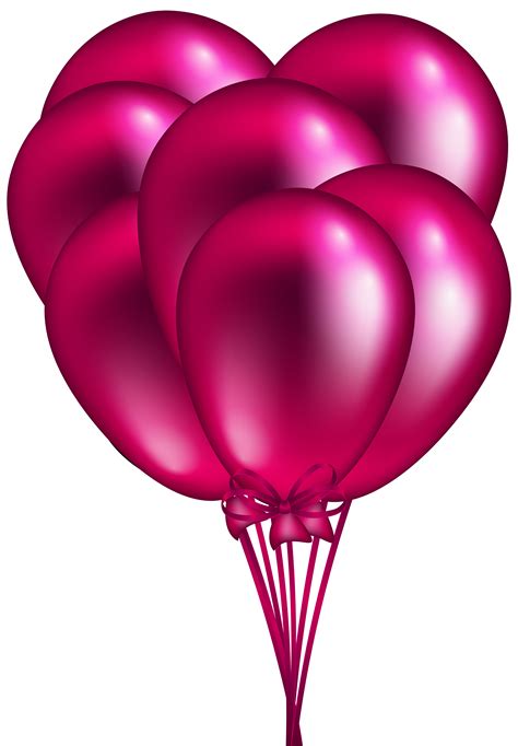 Baby Pink Balloons Png Red Balloons Clipart Transpare