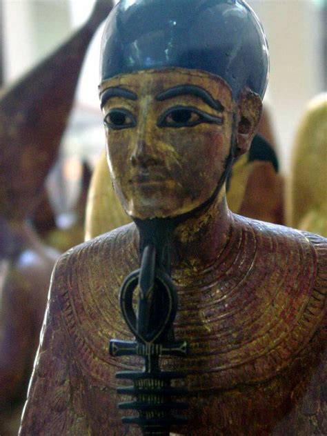 statue of the creator god ptah 1322 b c found in the tomb of tutankhamun ancient near east