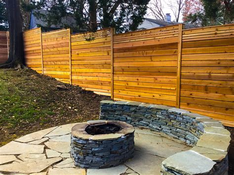 Cedar Horizontal Board Privacy Fence By Lions Fence Privacy Fence