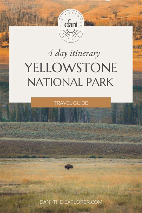 Yellowstone Itinerary 4 Days Memorable National Park Adventure Artofit