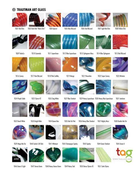 10 Best Glass Color Chart Images Color Chart Glass Color