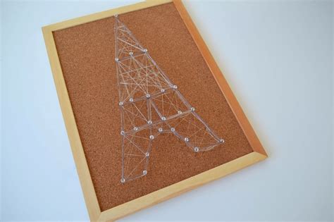 How To Make A Pin And Thread Eiffel Tower The Things She Makes