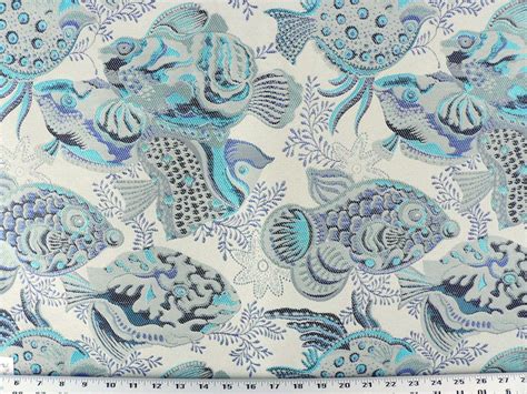 Details About Drapery Upholstery Fabric Nautical Tropical Fish Sea Life