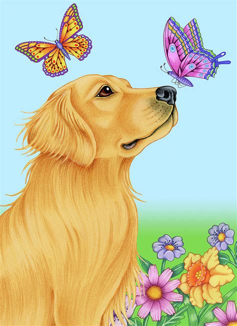 Butterfly And Dog Mixed Media By Tomoyo Pitcher Pixels