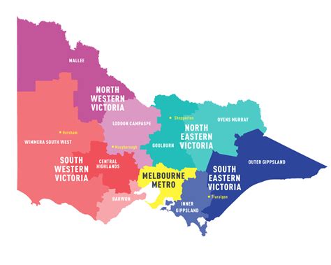 Victorian Regions Map