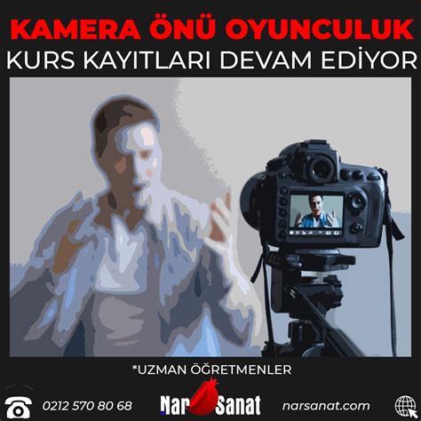 Kamera önü Oyunculuk Eğitimleri başlıyor Nar Sanat