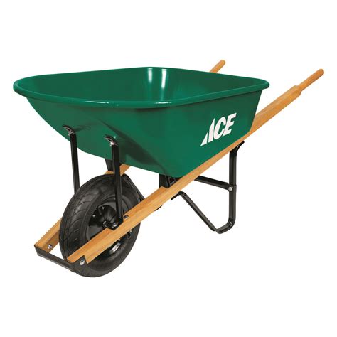 Ace Steel Residential Wheelbarrow 6 Cu Ft Ace Hardware