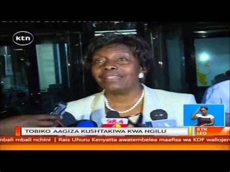 Elle rentre dans la vie politique kényane en 1992. Charity Ngilu