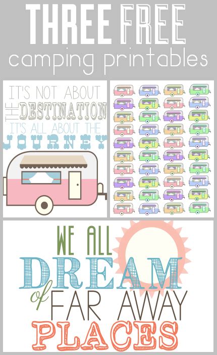 Download the perfect camping pictures. Camping/Vacation prints - Our Thrifty Ideas