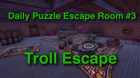 Fortnite Troll Escape Tutorial Daily Puzzle Escape Room 3 Code 0597