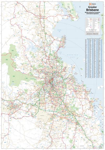 Laminated Wall Maps Qld Greater Brisbane Supermap Sydney Australia