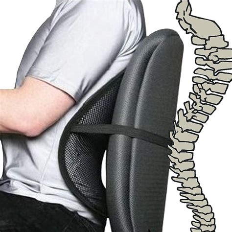 Wedge it between the mesh back and the lumbar support. Cool Vent Mesh Back Lumbar Support For Office Chair, Car ...