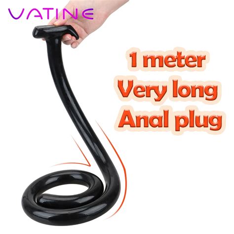 Vatine Super Long Anal Plug Dildo Prostate Massager Butt Plug G Spot Stimulation Anus