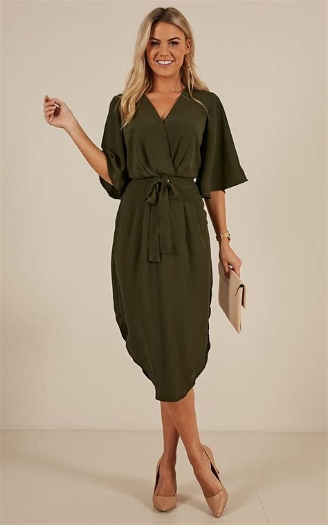 Presentation Dress In Khaki Produced Dresses Easy Wear Clothes