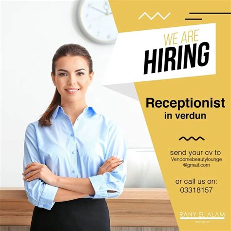 Job Advertisement For Receptionist Newspros
