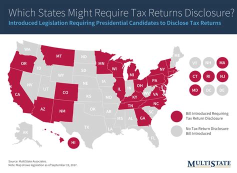 States Continue To Pursue Legislation On Presidential Tax Return