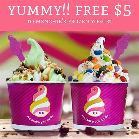 free 5 for menchie s frozen yogurt deal hunting babe