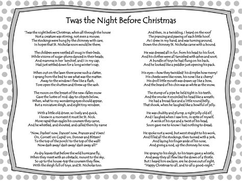 Christmas Poetry Unit Lesson 3 Twas The Night Before Christmas