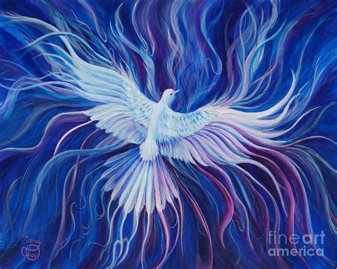 Holy Spirit Painting Eperchomai By Nancy Cupp Painting Original