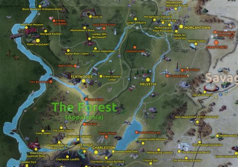 Fallout 76 Zone Map