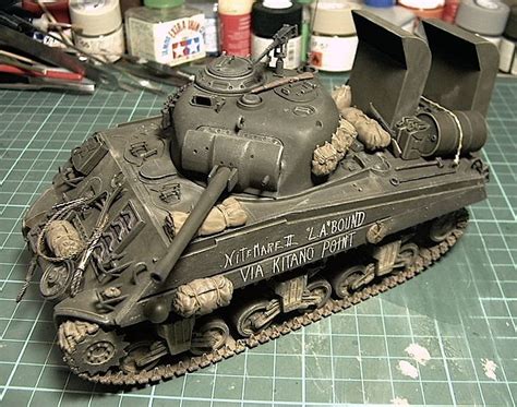 M4a3 Sherman Usmc Pacific Theatre Tamiya Models Model Tanks