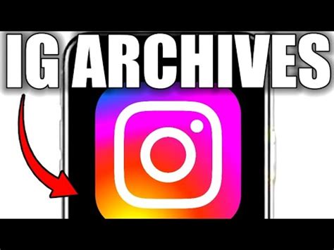 Archive And Unarchive Instagram Posts Youtube