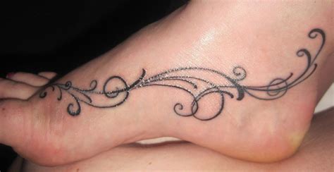 Swirl On Foot Tattoo Design Classy Tattoos For Women Foot Tattoos For