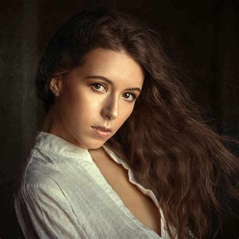 HD Wallpaper Look Model Portrait Makeup Hairstyle Brown Hair Beauty Wallpaper Flare