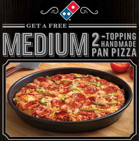 Free Medium Dominos Pan Pizza With 5 Purchase