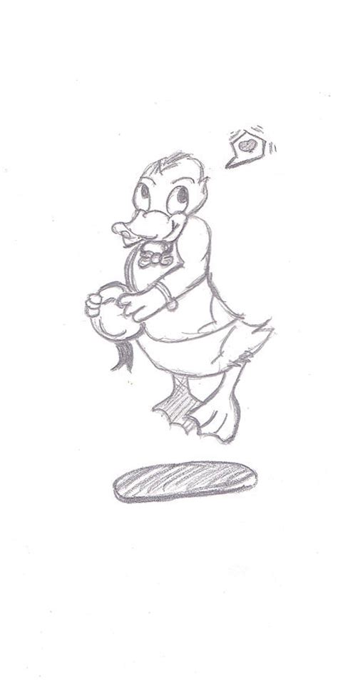Donald Duck In Love Drawing By Melissa Vijay Bharwani