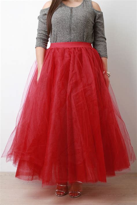 Fluffy Tulle Maxi Skirt In 2020 Maxi Outfits Plus Size Skirts Skirts