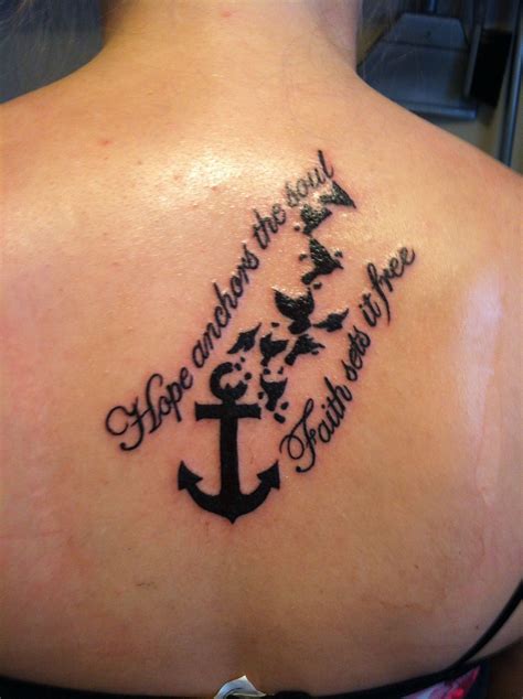 Hope Anchors The Soul Faith Sets It Free Tattoos