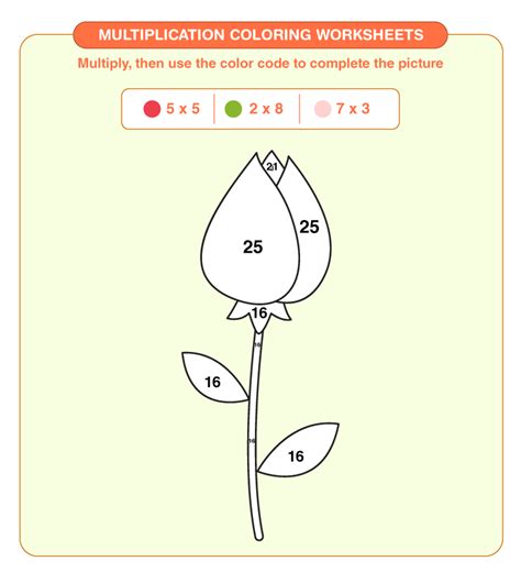 Multiplication Coloring Worksheets | Download Free Printables For Kids