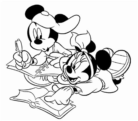 Gambar Mickey Mouse Hitam Putih Untuk Mewarnai Cara Mudah Sketsa Atau