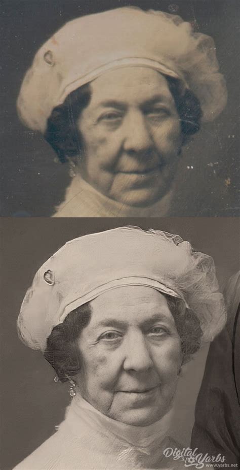Before And After Enhanced Daguerreotype Of Dolley Madison In 2023